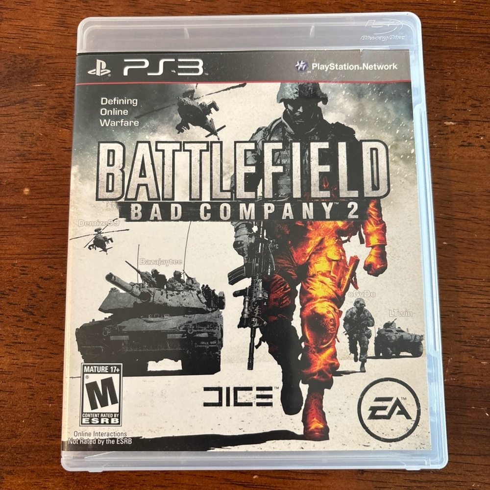 Battlefield Bad Company 2 PS3 Black and White Video Game